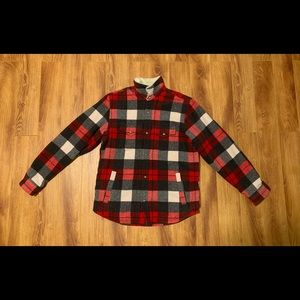 Men’s Red/Black Plaid Jacket